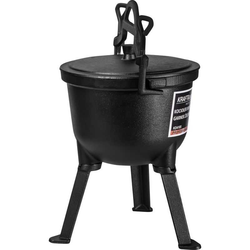 Sport si Outdoor - Camping - Corturi camping - Cazan de vanatoare 4L, Kraft&Dele, din fonta, KD4185 - Infinity.ro