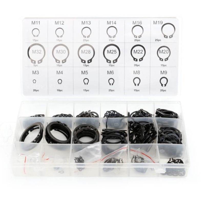 Auto si Moto - Moto - Accesorii moto si consumabile - Set 300 sigurante tip inel alezaj Seeger, Kraft&Dele, KD10510 - Infinity.ro