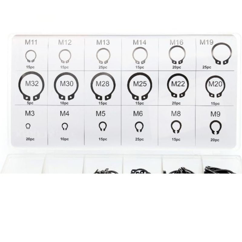 Auto si Moto - Moto - Accesorii moto si consumabile - Set 300 sigurante tip inel alezaj Seeger, Kraft&Dele, KD10510 - Infinity.ro