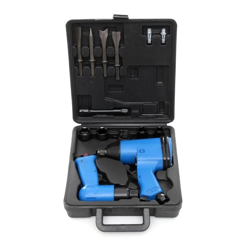 Casa si Gradina - Constructii - Scule profesionale - Scule pneumatice - Set pneumatic TAGRED cu 17 elemente, cheie de impact 310Nm 1/2 ", ciocan, accesorii-TA810 - Infinity.ro