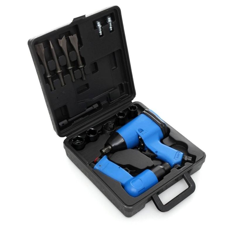 Casa si Gradina - Constructii - Scule profesionale - Scule pneumatice - Set pneumatic TAGRED cu 17 elemente, cheie de impact 310Nm 1/2 ", ciocan, accesorii-TA810 - Infinity.ro