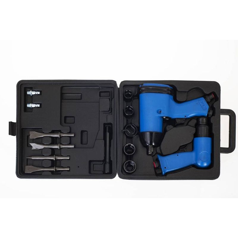 Casa si Gradina - Constructii - Scule profesionale - Scule pneumatice - Set pneumatic TAGRED cu 17 elemente, cheie de impact 310Nm 1/2 ", ciocan, accesorii-TA810 - Infinity.ro