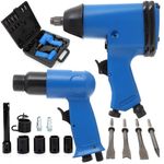 Casa si Gradina - Constructii - Scule profesionale - Scule pneumatice - Set pneumatic TAGRED cu 17 elemente, cheie de impact 310Nm 1/2 ", ciocan, accesorii-TA810 - Infinity.ro