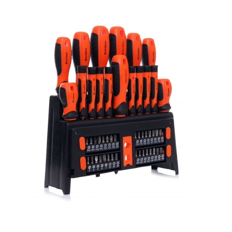 Casa si Gradina - Constructii - Scule de mana si unelte - Surubelnite - Set surubelnite si biti, Kraft&Dele KD10950, magnetizator, 50 accesorii, KD10950 - Infinity.ro