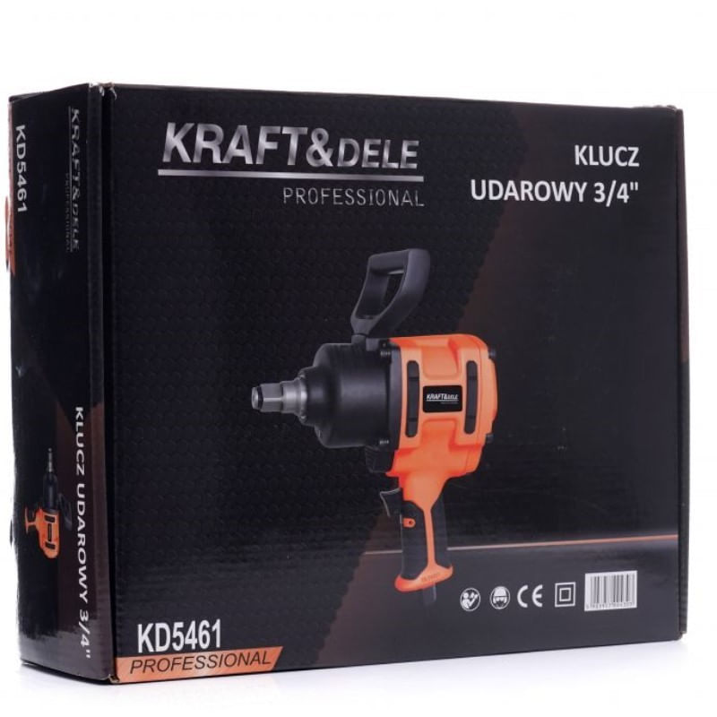 Casa si Gradina - Constructii - Scule profesionale - Scule pneumatice - Cheie pneumatica Kraft&Dele KD5461, 2450Nm, 4600 rpm, 3/4 " - Infinity.ro