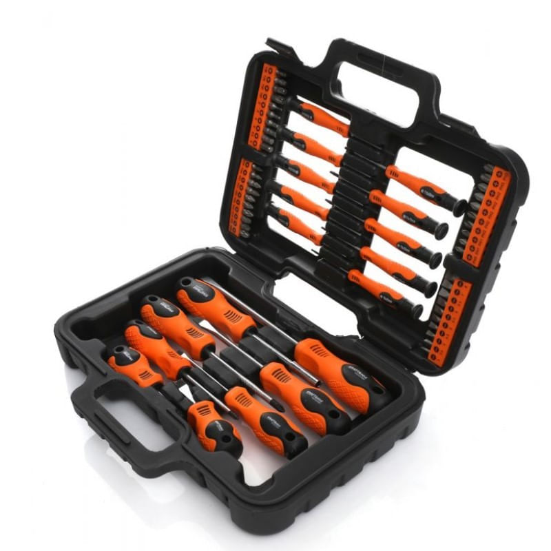 Casa si Gradina - Constructii - Scule de mana si unelte - Surubelnite - Set surubelnite si biti, Kraft&Dele KD10903, torx, plate, cruce, 58 elemente - Infinity.ro