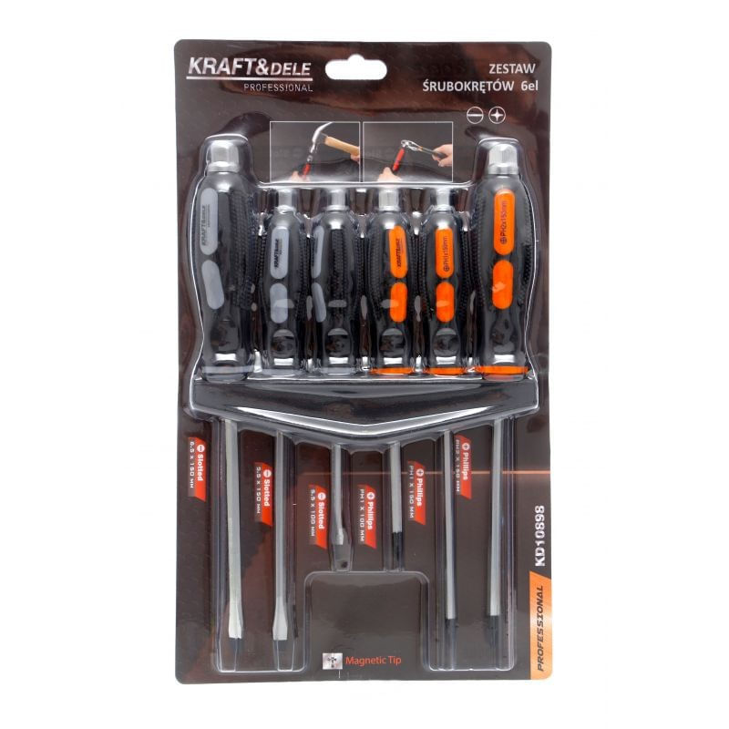 Casa si Gradina - Constructii - Scule de mana si unelte - Surubelnite - Set surubelnite, 6 buc, KD10898, Kraft&Dele - Infinity.ro