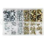 Casa si Gradina - Constructii - Feronerie si accesorii - Suruburi, dibluri si accesorii uz general - Set de nituri filetate mix M3-M10 300 bucati, VERKE, V06703 - Infinity.ro