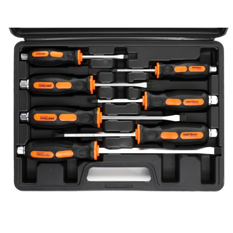 Casa si Gradina - Constructii - Scule de mana si unelte - Surubelnite - Set surubelnite, drepte/cruce 7 buc, KD10899, Kraft&Dele - Infinity.ro