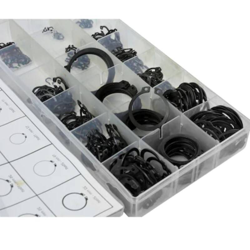 Auto si Moto - Moto - Accesorii moto si consumabile - Set 150  inele de siguranta, din otel cu arc, 18 dimensiuni, intre 3-32 mm - Infinity.ro
