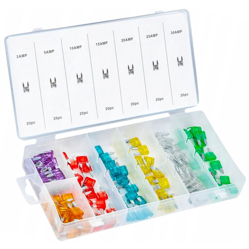 Auto si Moto - Moto - Accesorii moto si consumabile - Set sigurante auto, Kraft&Dele, KD1301, 140 bucati, 3-30A - Infinity.ro