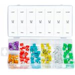 Auto si Moto - Moto - Accesorii moto si consumabile - Set sigurante auto, Kraft&Dele, KD1301, 140 bucati, 3-30A - Infinity.ro