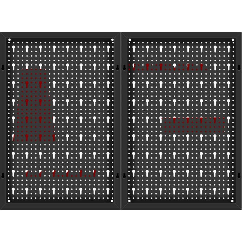 Casa si Gradina - Constructii - Depozitare, transport si protectie - Organizatoare si cutii scule - Panou de scule atelier din metal 80x60 cm, Kraft&Dele, KD11896 - Infinity.ro