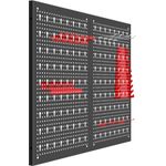 Casa si Gradina - Constructii - Depozitare, transport si protectie - Organizatoare si cutii scule - Panou de scule atelier din metal 80x60 cm, Kraft&Dele, KD11896 - Infinity.ro