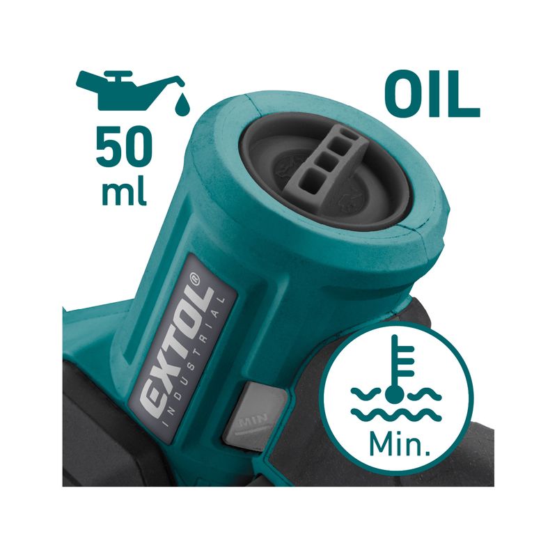 Casa si Gradina - Gradinarit si plante - Utilaje gradina - Fierastraie cu lant - Fierastrau cu lant o singura mana EXTOL INDUSTRIAL 8791922 20V lama 18 cm motor fara perii - Infinity.ro