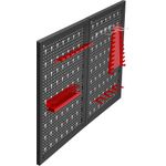 Casa si Gradina - Constructii - Depozitare, transport si protectie - Organizatoare si cutii scule - Panou de scule atelier din metal 80x60 cm, Kraft&Dele, KD11896 - Infinity.ro