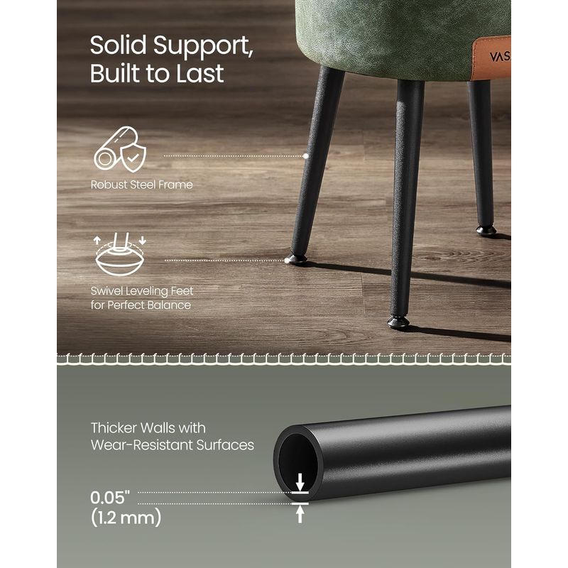 Casa si Gradina - Mobilier - Scaune si fotolii - Tabureti - Taburet cu spatiu de depozitare, tapitat PU, cu 2 fete, diametru 32 cm, verde - Infinity.ro