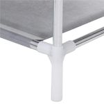 Casa si Gradina - Mobilier - Dulapuri si sifoniere - Dulapuri pantofi - Pantofar din material textil, portabil, cu rafturi, 60x28x168cm, gri - Infinity.ro