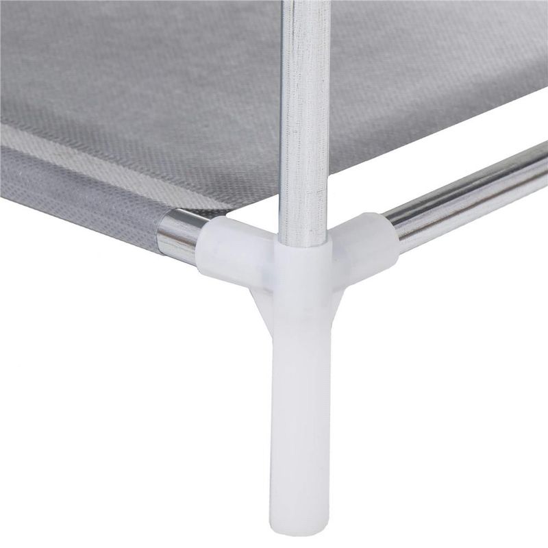 Casa si Gradina - Mobilier - Dulapuri si sifoniere - Dulapuri pantofi - Pantofar din material textil, portabil, cu rafturi, 60x28x168cm, gri - Infinity.ro