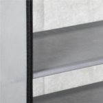Casa si Gradina - Mobilier - Dulapuri si sifoniere - Dulapuri pantofi - Pantofar din material textil, portabil, cu rafturi, 60x28x168cm, gri - Infinity.ro