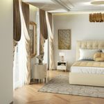 Casa si Gradina - Mobilier - Comode si corpuri - Comode - Comoda K-03 cu 3 sertare, PAL laminat 16 mm, 40x37x58 cm, bej si auriu - Infinity.ro