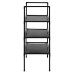 Casa si Gradina - Mobilier - Dulapuri si sifoniere - Dulapuri pantofi - Raft pantofi cu 3 polite, structura metalica si rafturi textile, 72x28x70 cm, negru - Infinity.ro