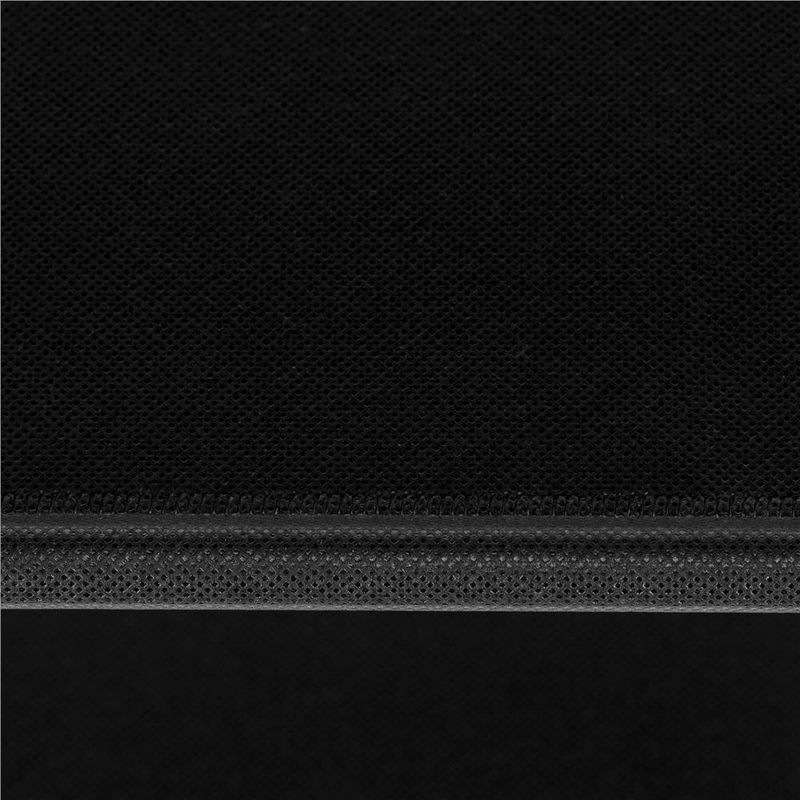 Casa si Gradina - Mobilier - Dulapuri si sifoniere - Dulapuri pantofi - Raft pantofi cu 3 polite, structura metalica si rafturi textile, 72x28x70 cm, negru - Infinity.ro