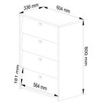 Casa si Gradina - Mobilier - Dulapuri si sifoniere - Dulapuri pantofi - Dulap pantofi cu 4 usi rabatabile, PAL laminat, 60x33x80 cm, maro arin - Infinity.ro