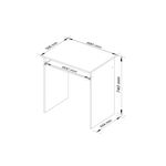 Casa si Gradina - Mobilier - Mese si birouri - Birouri - Birou STAR pentru camera copilului, raft tastatura, pal laminat 16 mm, 68x51x74 cm, alb - Infinity.ro