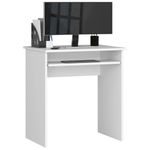 Casa si Gradina - Mobilier - Mese si birouri - Birouri - Birou STAR pentru camera copilului, raft tastatura, pal laminat 16 mm, 68x51x74 cm, alb - Infinity.ro