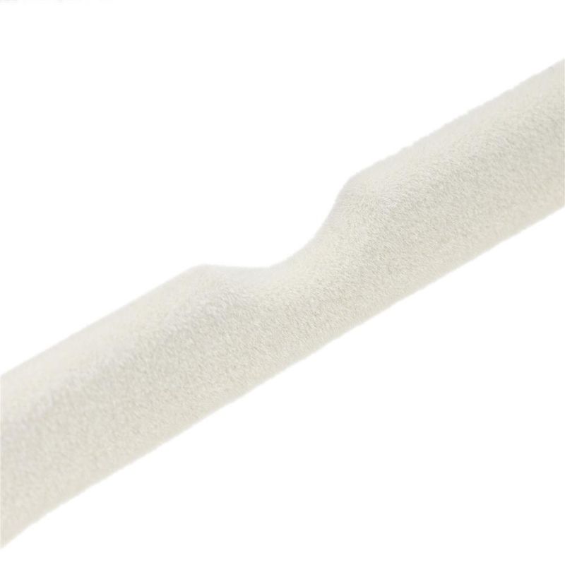 Casa si Gradina - Mobilier - Organizare si depozitare - Umerase si valeti - Set de 20 de umerase pentru haine, din velur, cu carlig rotativ, 45x23 cm, ecru - Infinity.ro