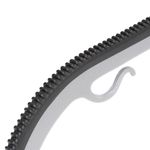 Casa si Gradina - Mobilier - Organizare si depozitare - Umerase si valeti - Set de 20 de umerase antiderapante pentru haine, din PE, cu carlig metalic rotativ, 41 cm, gri si negru - Infinity.ro