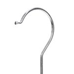 Casa si Gradina - Mobilier - Organizare si depozitare - Umerase si valeti - Set de 20 de umerase antiderapante pentru haine, din PE, cu carlig metalic rotativ, 41 cm, alb si gri - Infinity.ro