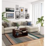 Casa si Gradina - Mobilier - Mese si birouri - Masute de cafea - Masuta de cafea Vini pe roti, cu raft inferior si blat din PAL laminat, 90x51x40 cm, maro wenge - Infinity.ro