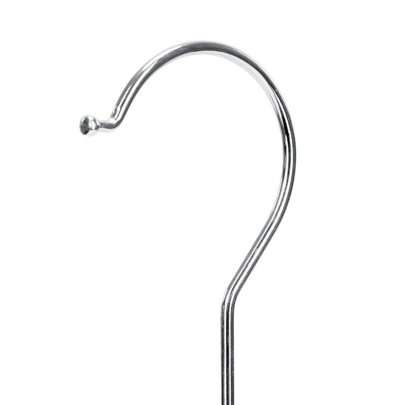 Casa si Gradina - Mobilier - Organizare si depozitare - Umerase si valeti - Set de 30 de umerase antiderapante pentru haine, din PE, cu carlig metalic rotativ, 41 cm, alb si gri - Infinity.ro