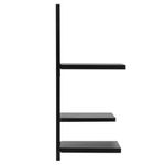 Casa si Gradina - Mobilier - Biblioteci si rafturi - Rafturi - Raft de perete cu 3 polite din MDF si cadru metalic, 58x21x50 cm, negru - Infinity.ro