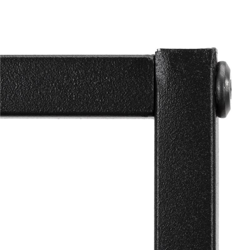 Casa si Gradina - Mobilier - Biblioteci si rafturi - Rafturi - Raft de perete cu 3 polite din MDF si cadru metalic, 58x21x50 cm, negru - Infinity.ro