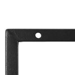 Casa si Gradina - Mobilier - Biblioteci si rafturi - Rafturi - Raft de perete cu 3 polite din MDF si cadru metalic, 58x21x50 cm, negru - Infinity.ro