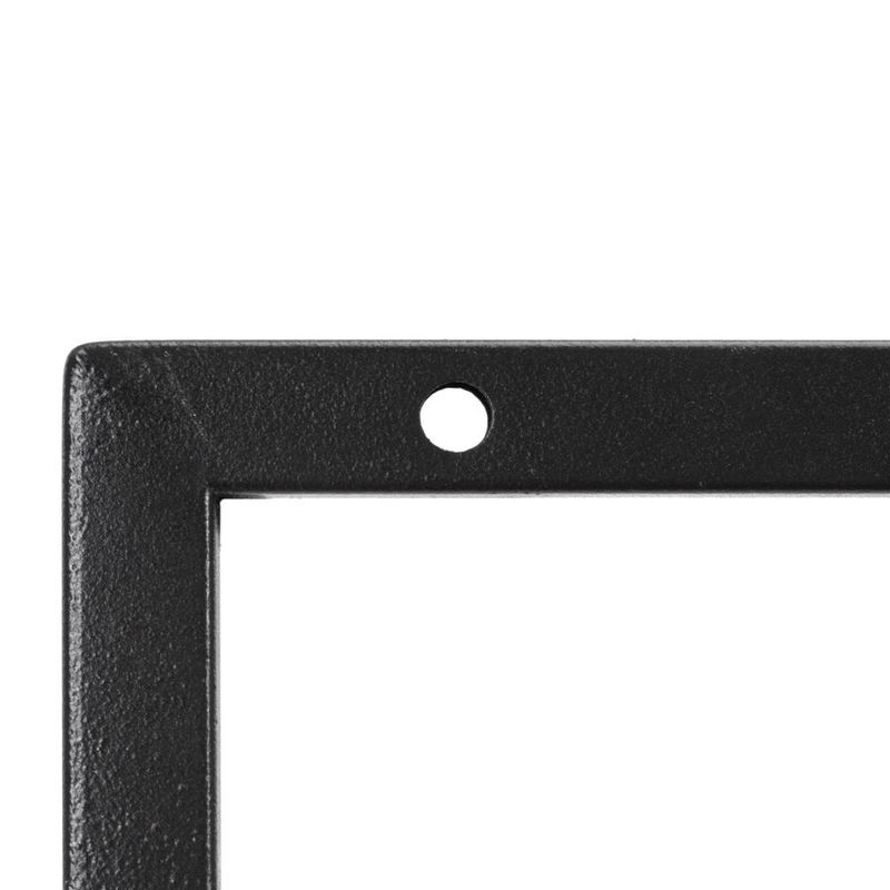 Casa si Gradina - Mobilier - Biblioteci si rafturi - Rafturi - Raft de perete cu 3 polite din MDF si cadru metalic, 58x21x50 cm, negru - Infinity.ro