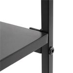 Casa si Gradina - Mobilier - Biblioteci si rafturi - Rafturi - Raft de perete cu 3 polite din MDF si cadru metalic, 58x21x50 cm, negru - Infinity.ro