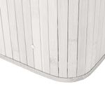 Market - Spalare si intretinere rufe - Uscatoare de rufe si accesorii - Cos pentru rufe din bambus, pliabil, cu 2 compartimente, volum 105 L, 63x52x33 cm, alb si gri - Infinity.ro