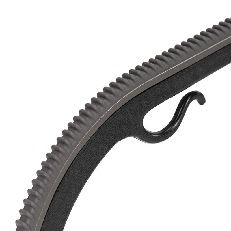 Casa si Gradina - Mobilier - Organizare si depozitare - Umerase si valeti - Set de 20 de umerase antiderapante pentru haine, din PE, cu carlig metalic rotativ, 41 cm, negru si gri - Infinity.ro