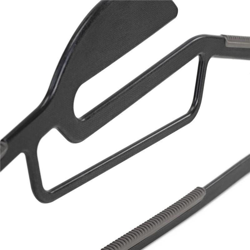 Casa si Gradina - Mobilier - Organizare si depozitare - Umerase si valeti - Set de 20 de umerase antiderapante pentru haine, din PE, cu carlig metalic rotativ, 41 cm, negru si gri - Infinity.ro