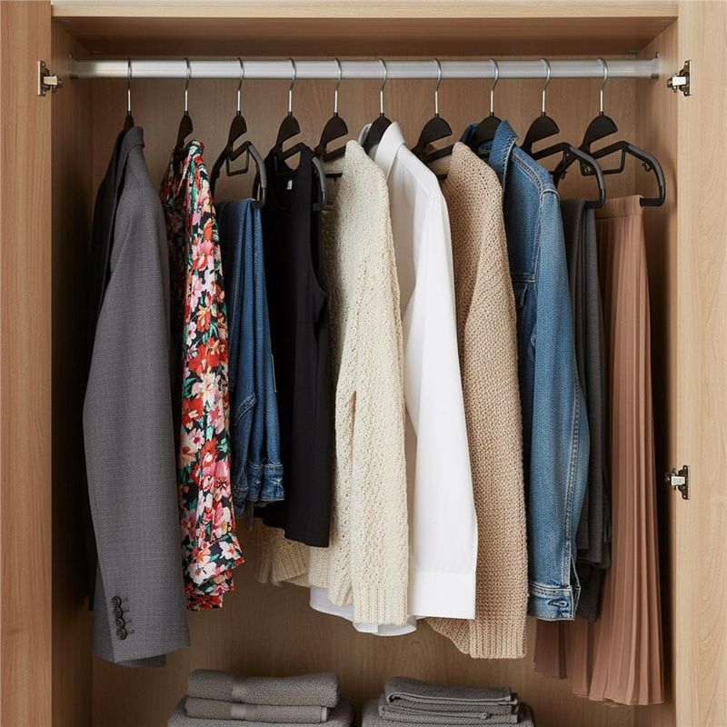 Casa si Gradina - Mobilier - Organizare si depozitare - Umerase si valeti - Set de 20 de umerase antiderapante pentru haine, din PE, cu carlig metalic rotativ, 41 cm, negru si gri - Infinity.ro