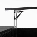 Casa si Gradina - Mobilier - Mese si birouri - Masute de cafea - Masuta de cafea cu blat rabatabil si spatiu de depozitare, cadru metalic si PAL, 100x50x43 cm, negru - Infinity.ro