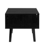 Casa si Gradina - Mobilier - Mese si birouri - Masute de cafea - Masuta de cafea cu blat rabatabil si spatiu de depozitare, cadru metalic si PAL, 100x50x43 cm, negru - Infinity.ro