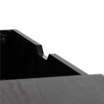 Casa si Gradina - Mobilier - Mese si birouri - Masute de cafea - Masuta de cafea cu blat rabatabil si spatiu de depozitare, cadru metalic si PAL, 100x50x43 cm, negru - Infinity.ro