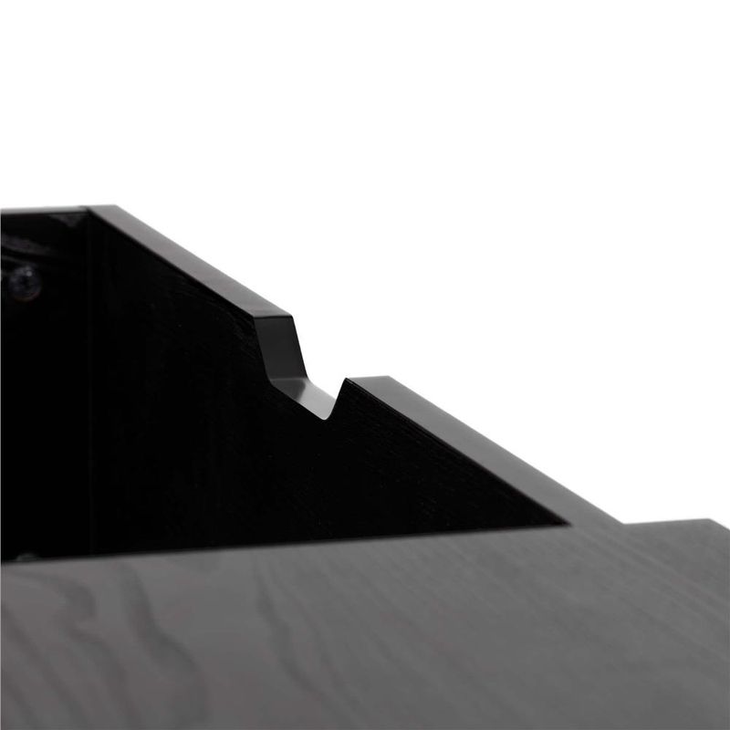 Casa si Gradina - Mobilier - Mese si birouri - Masute de cafea - Masuta de cafea cu blat rabatabil si spatiu de depozitare, cadru metalic si PAL, 100x50x43 cm, negru - Infinity.ro