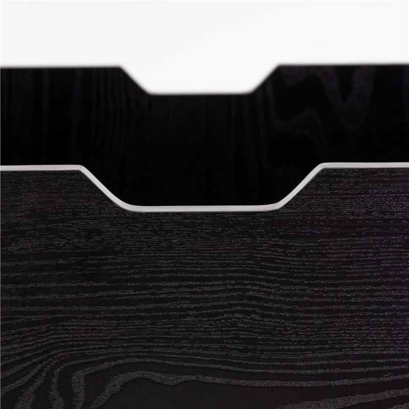 Casa si Gradina - Mobilier - Mese si birouri - Masute de cafea - Masuta de cafea cu blat rabatabil si spatiu de depozitare, cadru metalic si PAL, 100x50x43 cm, negru - Infinity.ro