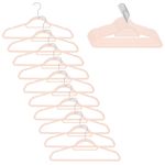 Casa si Gradina - Mobilier - Organizare si depozitare - Umerase si valeti - Set de 20 de umerase pentru haine, din velur, cu carlig rotativ, 45x23 cm, roz - Infinity.ro